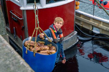  Alfie Steer is a fisher apprentice at South Devon College