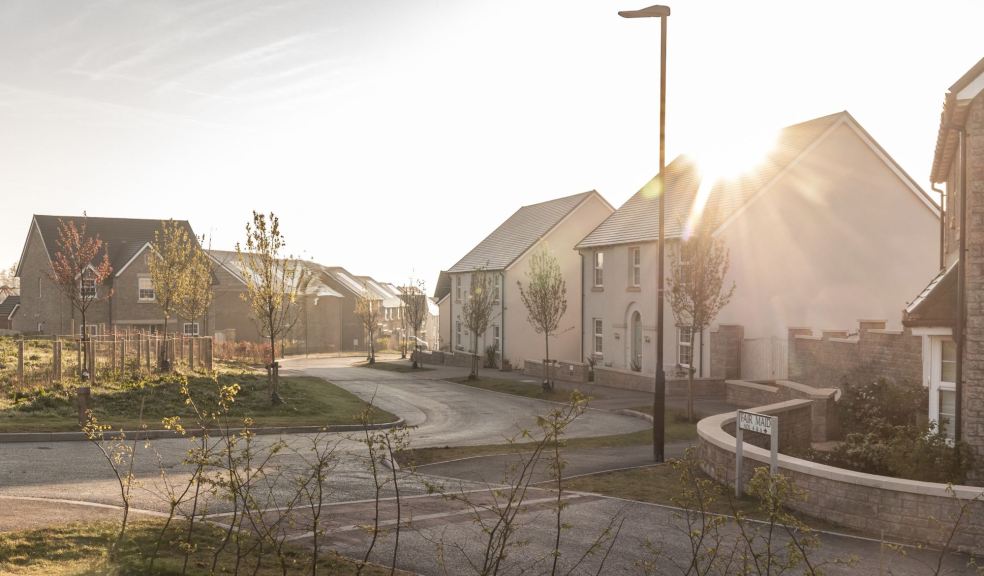 1. A street scene of new homes at The Orchards, Sampford Peverell, where self-build plots are now available