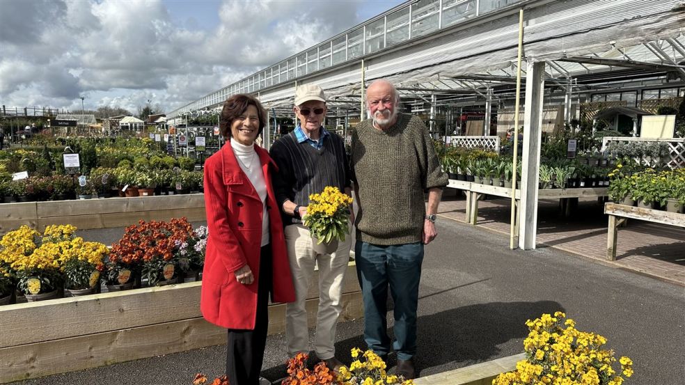 Marilyn and Malcolm White with first employee Nigel Blackmore