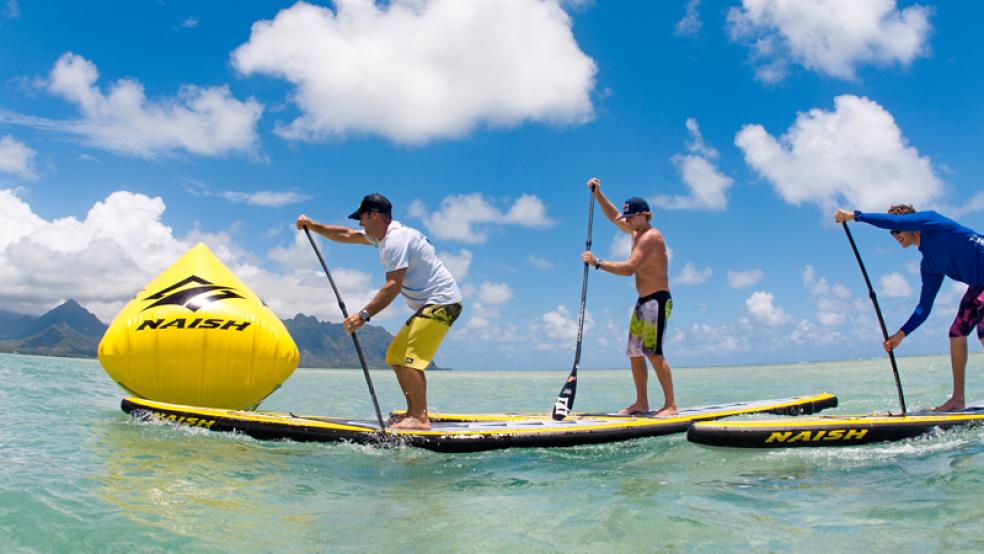 Doom Bar stand up paddleboard experience on Plymouth waterfront