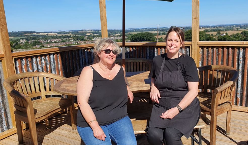 Andrea Broadhurst and Beth Ashfield from Coldharbour Field Kitchen Two restaurant owners in Ottery St Mary