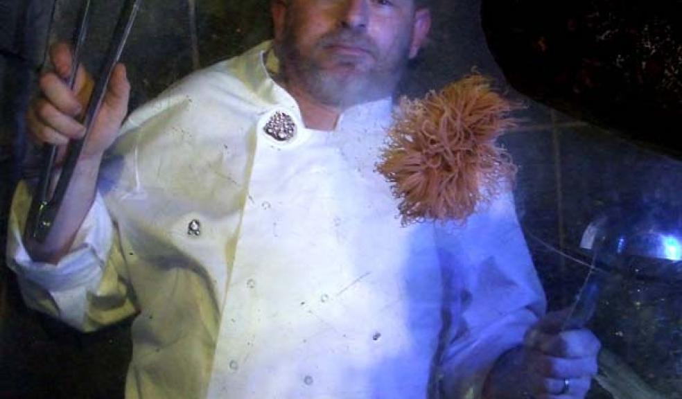 Underwater chef at Living Coasts