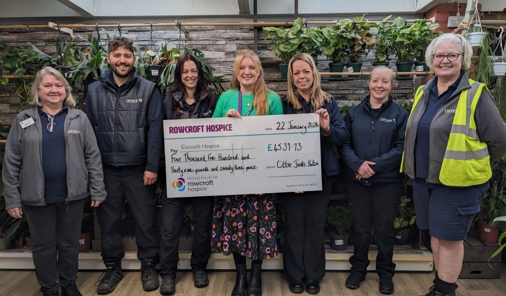 Cheque for Rowcroft Hospice