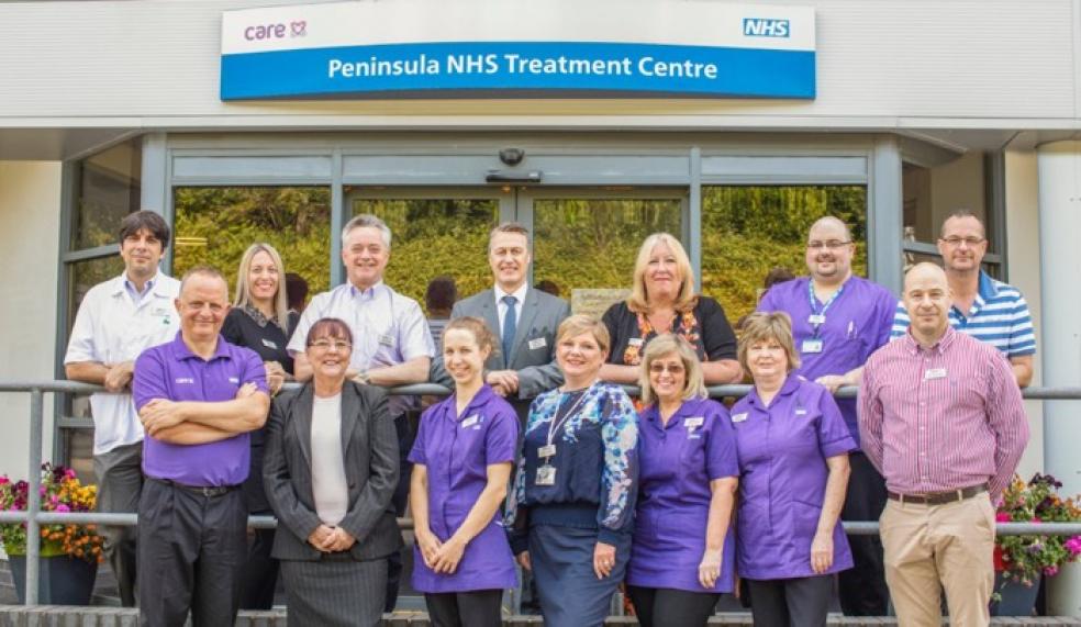 The management team at Peninsula NHS Treatment Centre, who have worked to ensure that the hospital is in the top 25% for quality data relating to orthopaedic surgery