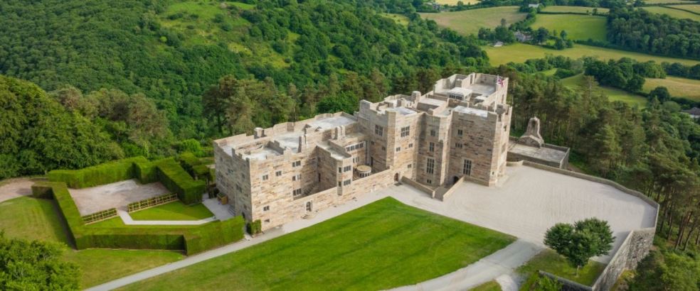Photo: Aerial view of the Castle Drogo. ©National Trust Images/James Dobson.
