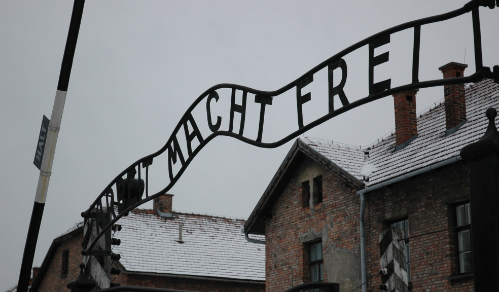 "Arbeit macht frei" sign, Auschwitz