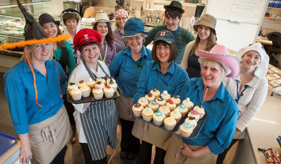 Volunteers from Plymouth University Peninsula Schools of Medicine and Dentistry raise money during this year's Brain Tumour Research 'Wear a Hat Day'
