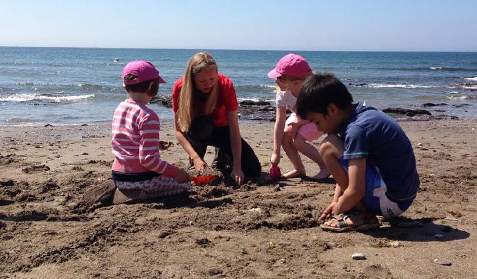 Teaching on the beach