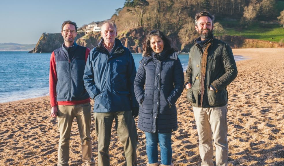 L-R: Robert Newman, Geoffrey Newman, Zuzana Deuchar and Charlie Deuchar.