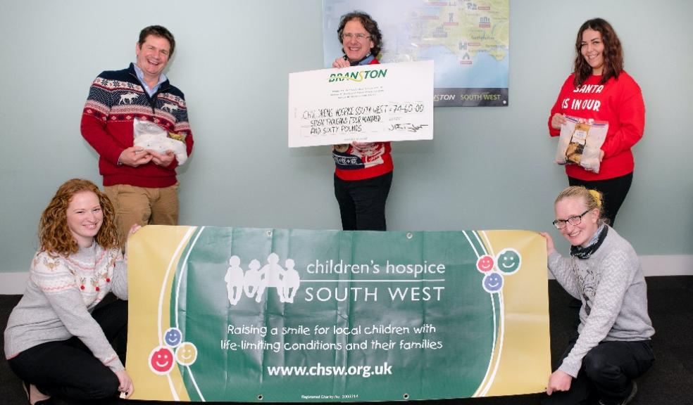Branston raises £7,460 for Children's Hospices South West Branston, Children's Hospice South West