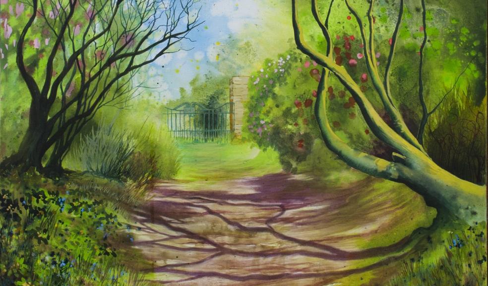 ‘Looking back’ one of the paintings by Theresa Shaw, on show at Buckland Abbey Credit: Theresa Shaw