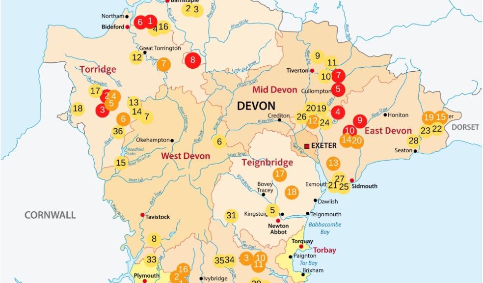 CPRE MAP of Devon Solar Farms
