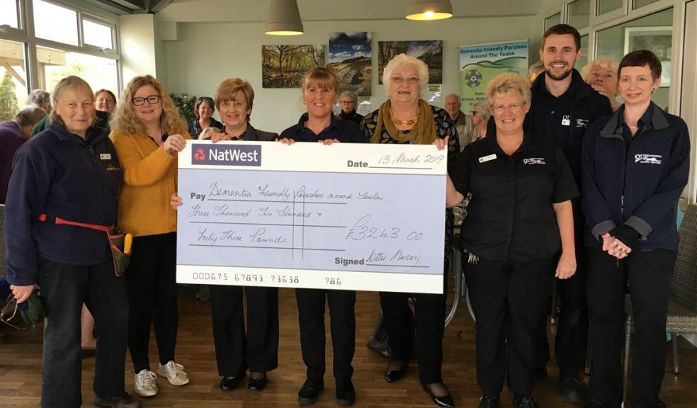 Cheque presentation Otter Garden Centre Plymouth