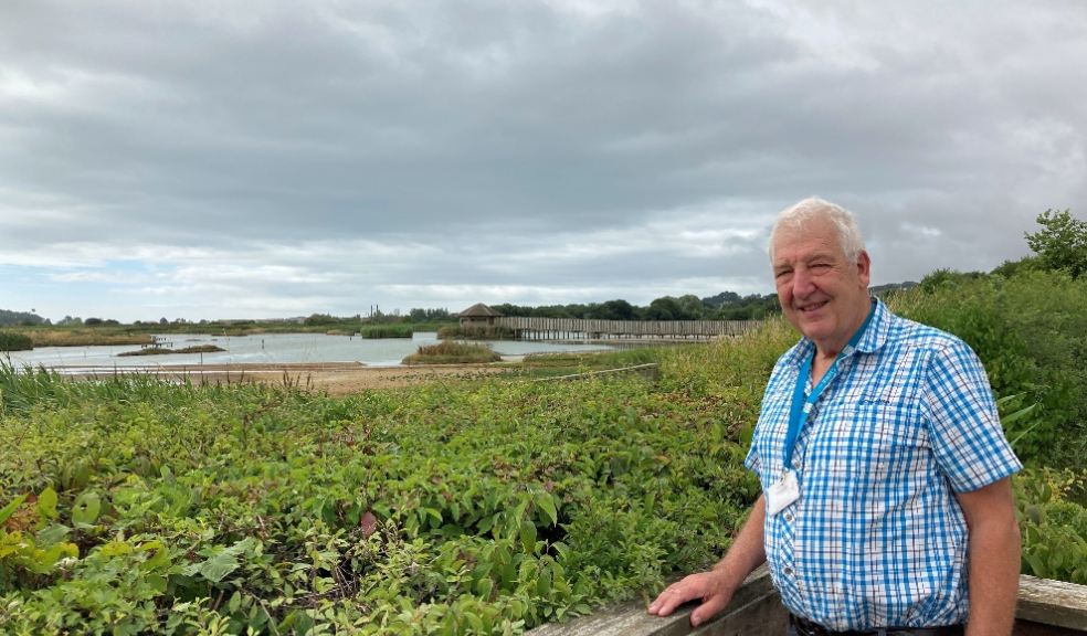 Cllr Geoff Jung at Green Flag awarded Seaton Wetlands