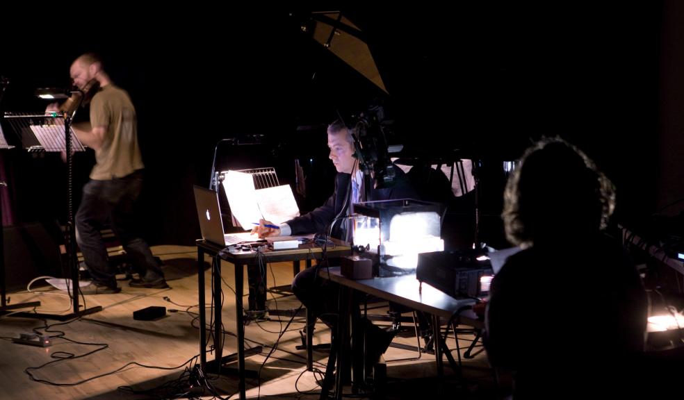 Image taken from the premiere of Cloud Chamber in 2011