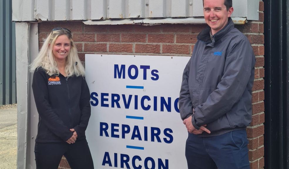 Colebrook Transporters Director, Sophie Wanless with Ross Hyde of Ignition Colebrook Transporters Director, Sophie Wanless with Ross Hyde of Ignition