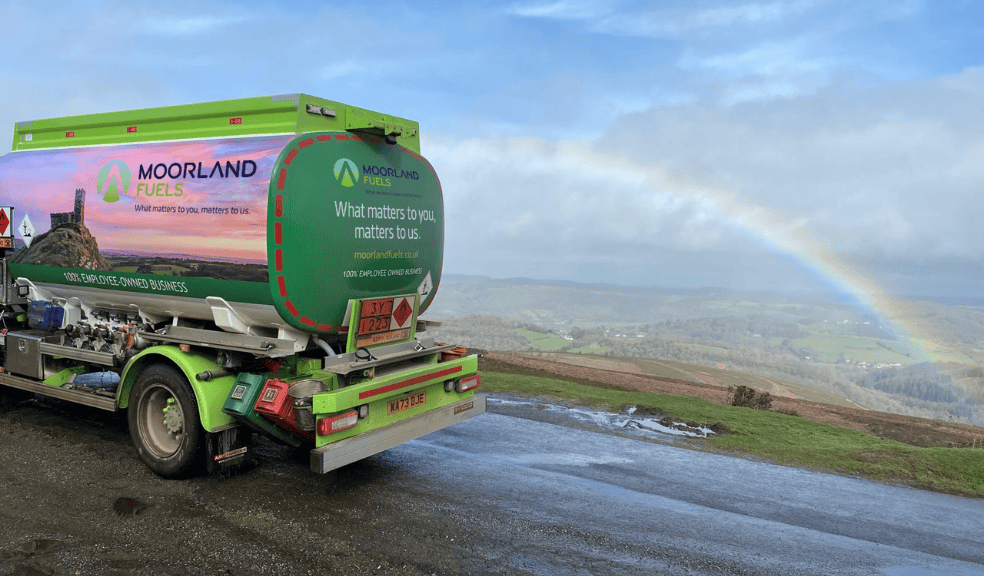 Moorland Fuels tanker Moorland Fuels tanker with rainbow in the background