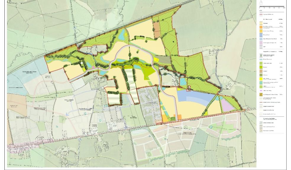 Cranbrook expansion map. Source Persimmon Homes.