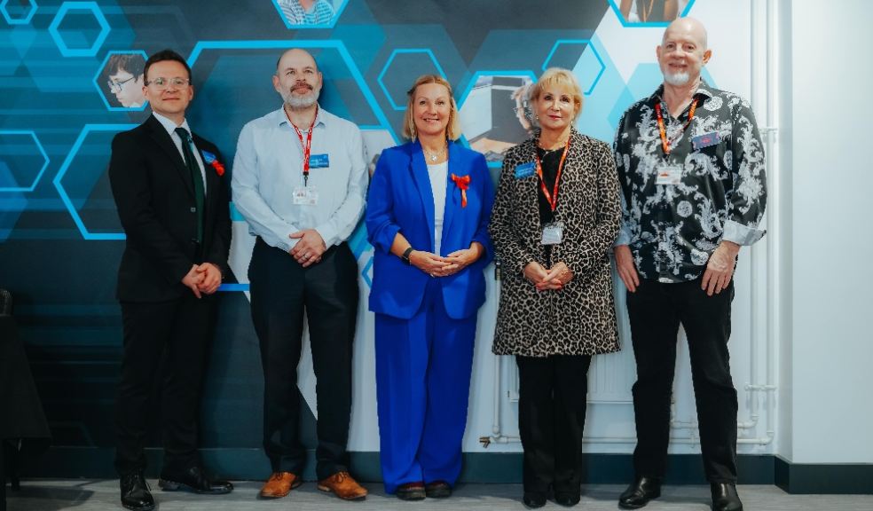 L-R: Executive of Business Intelligence, Growth & Skills at City College Plymouth, Paul Fanshawe; CEO of Bit Group & Cyber Evangelist, Mike Dieroff; Chief Executive & Principal of City College Plymouth, Jackie Grubb; Director of Digital Skills Consulting, Julia Von Klonowski and CEO of The Cyber Hub Trust, Michael Klonowski.