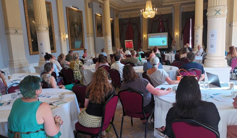Torbay, Plymouth and Devon VCSE Assembly Independent Chair, Diana Crump, addresses delegates at a recent Assembly event on tackling digital exclusion.