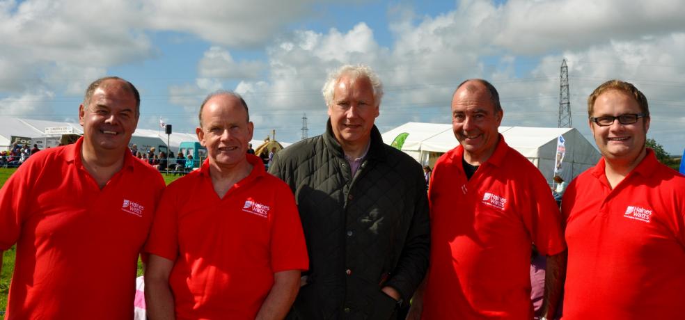 Photograph by Glen King PR: Vince Edwards - Managing Partner, Haines Watts North Devon/ Mike Feneley - Haines Watts Rural Business/ Geoffrey Fairclough - Haines Watts North Devon/ John Edwards - Senior Partner, Haines Watts North Devon/ Jonathan Gifford - Partner, Haines Watts North Devon