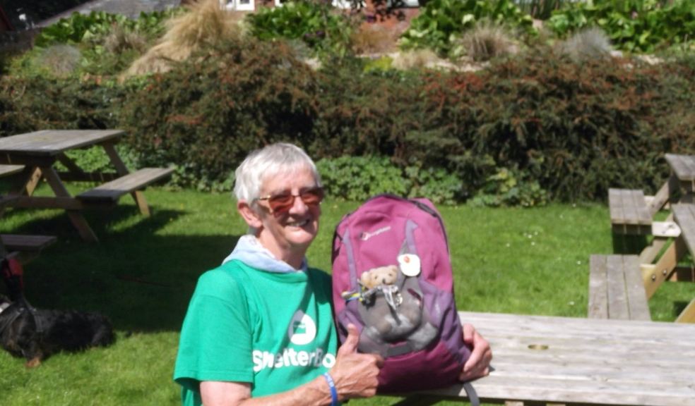 Delia and teddy companion TTT complete 100 mile walk for ShelterBox