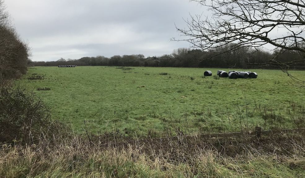 The development site for 59 new homes at Chivenor Cross, for which permission was granted on appeal