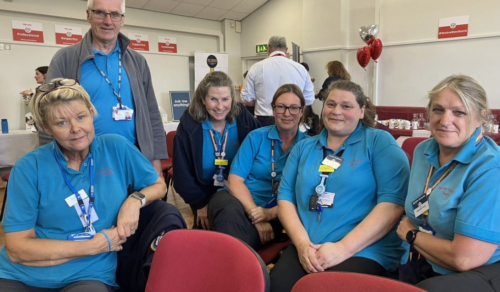 Devon Carers - Lucie Hopkins (second from right) attended the conference with colleagues from the NHS Stroke Support Team.