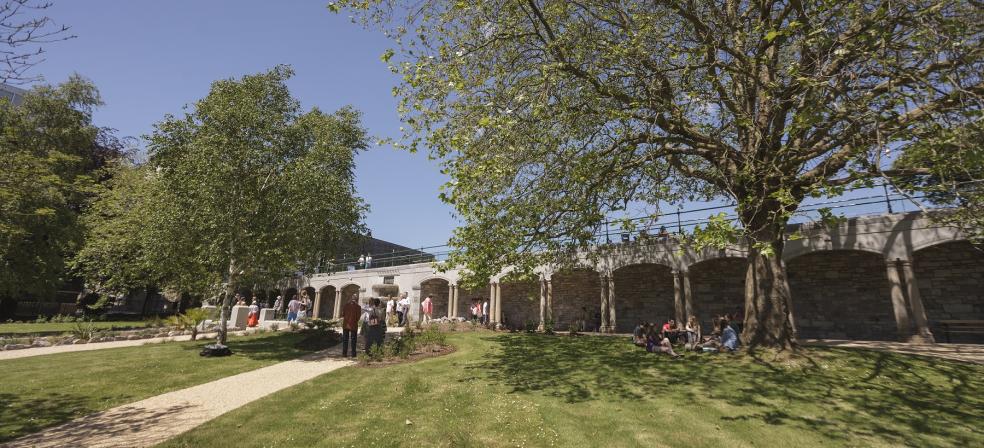 The restored Drake's Place Gardens.