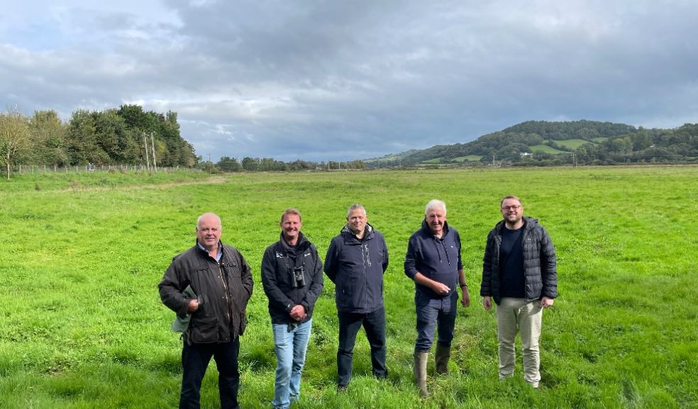 L-R: Cllr Paul Arnott (EDDC Leader), James Chubb, Cllr Marcus Hartnell (EDDC Cllr for Seaton Ward), Cllr Geoff Jung (EDDC Portfolio Holder for Coast, Countryside and Environment), Cllr Dan Ledger (EDDC Cllr for Seaton Ward and Portfolio Holder for Sustainable Homes & Communities).