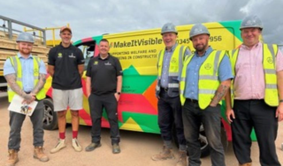 Edenstone and the Lighthouse Charity to shine a light Team in hi vis jackets