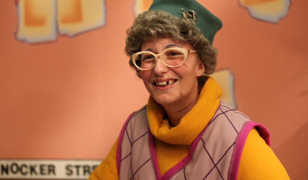 Attached is a picture of Emily Miller in her role at Myrtle Gringe in Bottom Knocker Street
