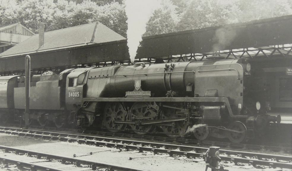 Steam engine at Exeter Central