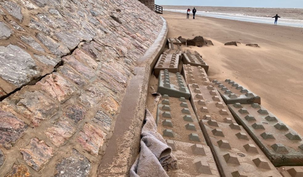 Exmouth sea wall