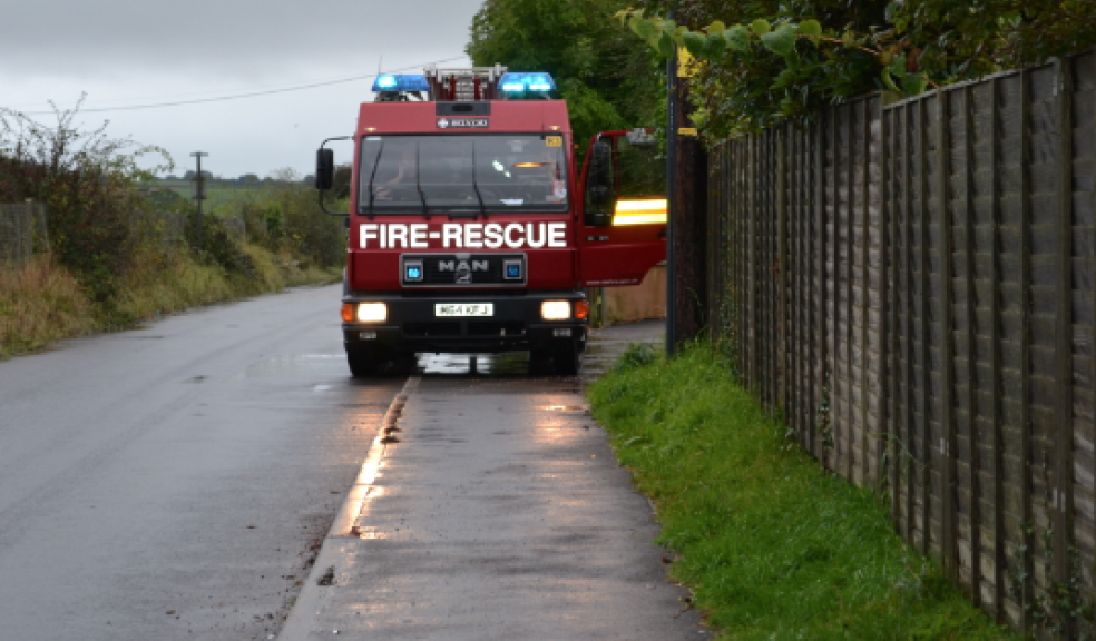 Firefighters cut free a Plymouth teenager from a child's swing