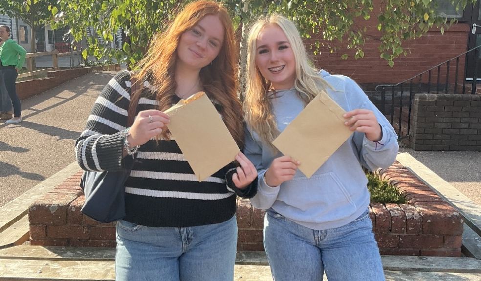 Freya and Ruby at Honiton Community College.