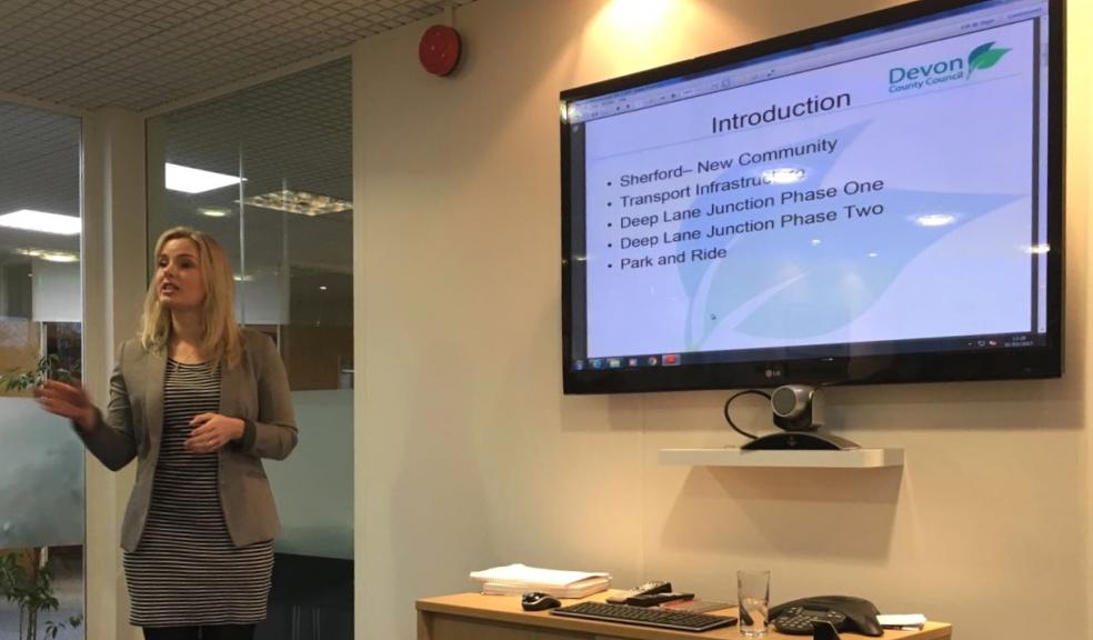 Gina Small opening her presentation.