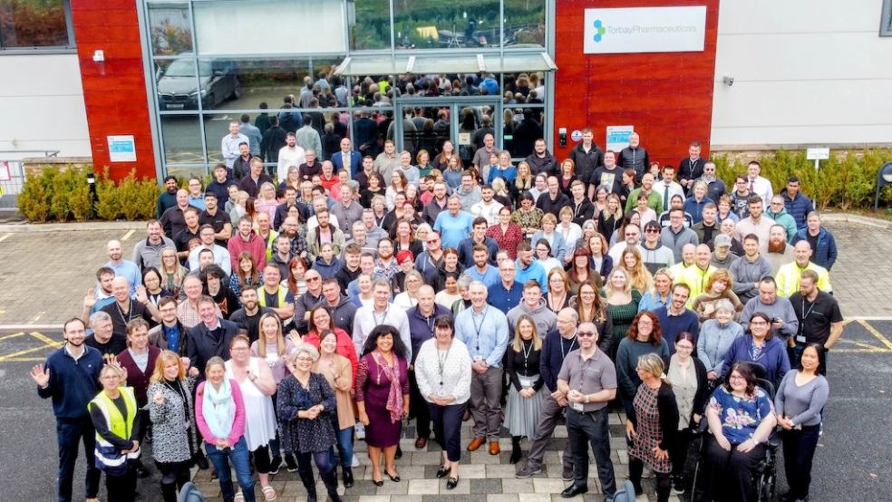 ON THE UP:Torbay Pharmaceuticals Torbay Pharmaceuticals (TP) has launched a recruitment campaign to support its ambitious growth plans.