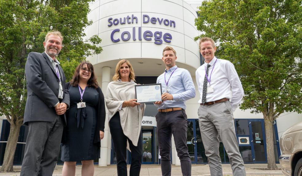 Gatsby Benchmark awarded to South Devon College Gatsby Benchmark awarded to South Devon College