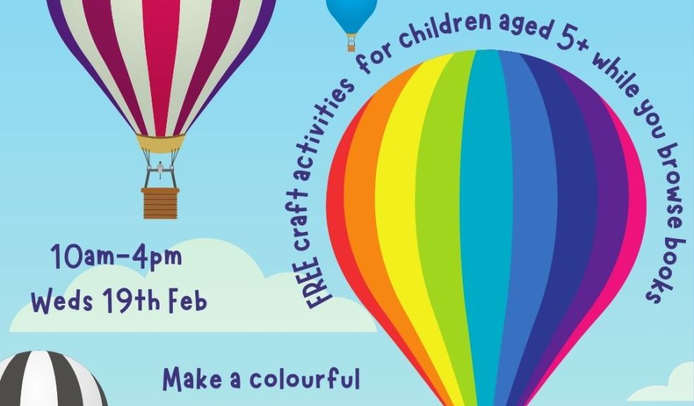 Half-term children's craft activity: making colourful 3D paper hot-air balloons