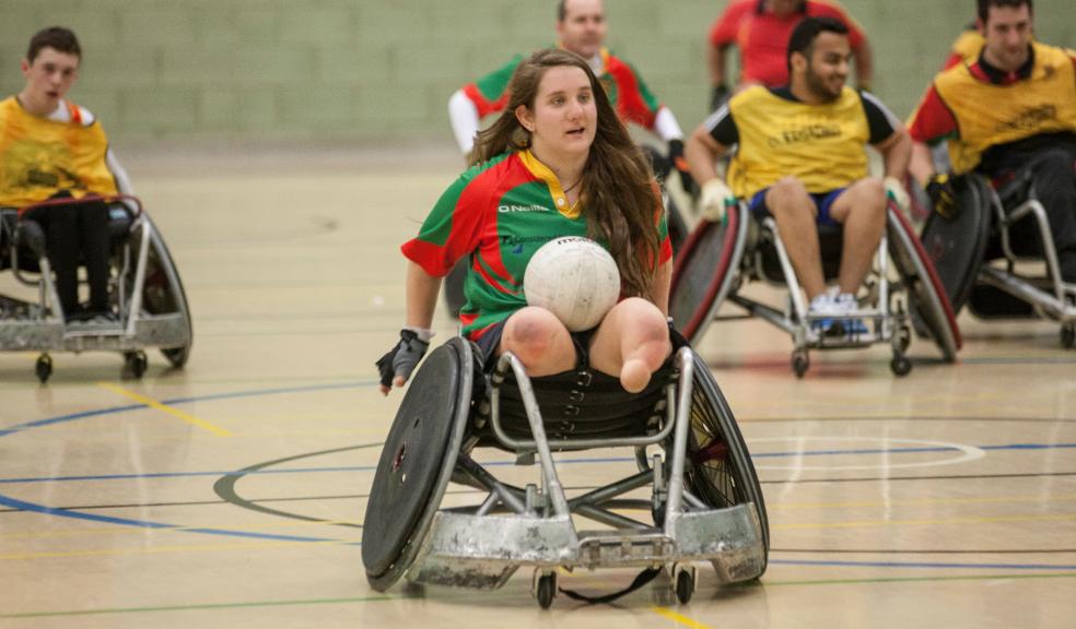 Pictured are Faye West and the Westcountry Hawks team