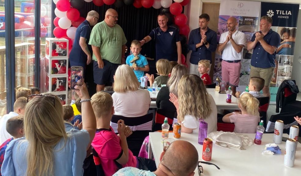 Homebuilder sponsor donates new club house to Elburton Villa FC.
