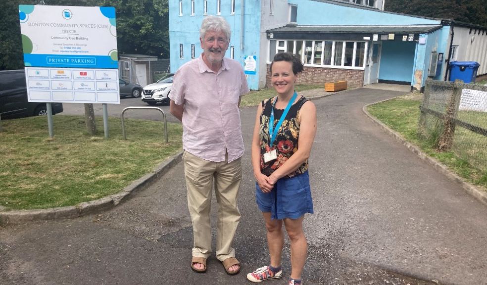 Chris Doran from Honiton Community Spaces and Alex Higgins EDDC community development worker.