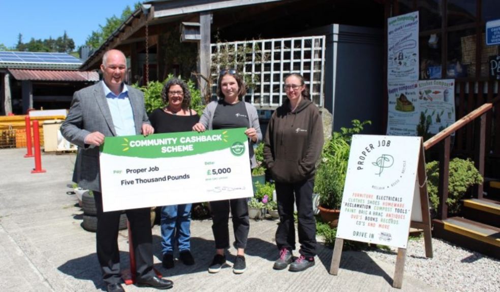 Money for Proper Job in Devon from SPAR Community Cashback scheme