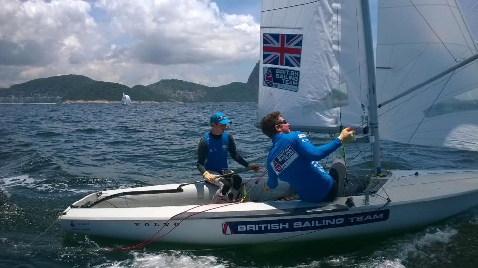 Pictured on the right is James Taylor in action in front of Copacabana Beach