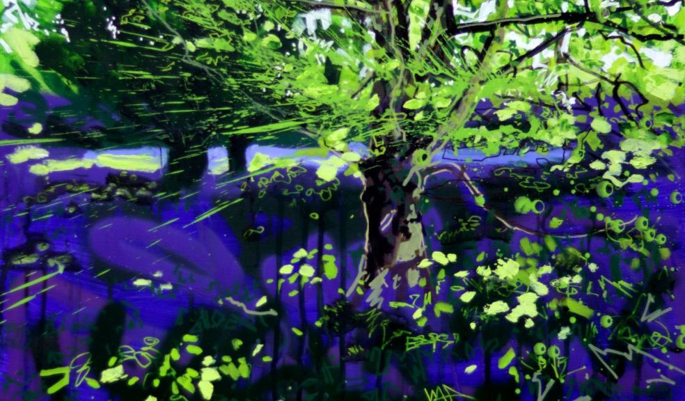 Sycamore, Yew, Bluebells by Joe Webster Joe Webster - Sycamore, Yew, Bluebells