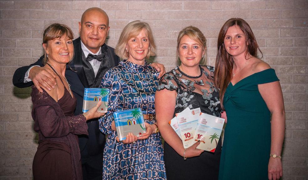 The team from Kitley House Hotel scooped two Devon Tourism Awards - gold and silver