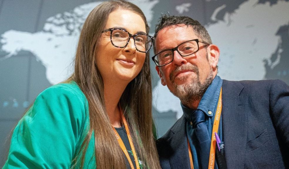 Laura Giles and Andrew Niering from South Devon College