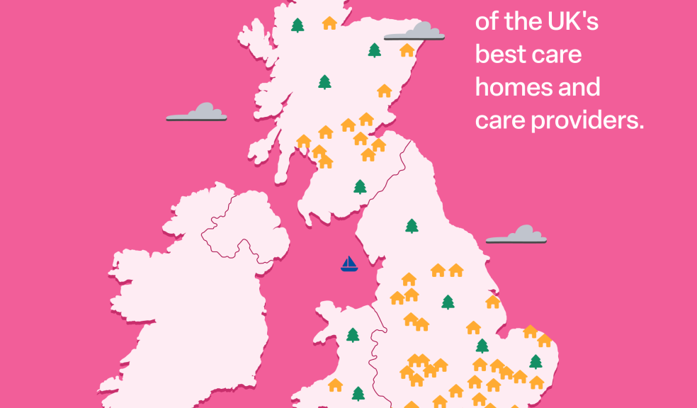 Two Devon care homes have made the UK's Topp Care Homes Index A map of the UK showing where the UK's Top 100 Care Homes are located