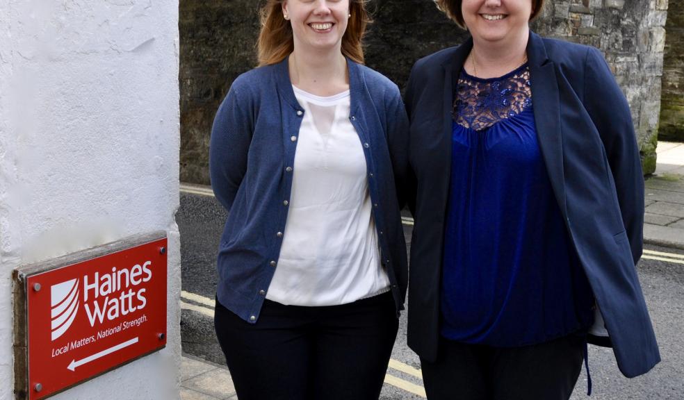 Mel Stone and Fiona Davey – promoted to Senior Managers at the Launceston office.